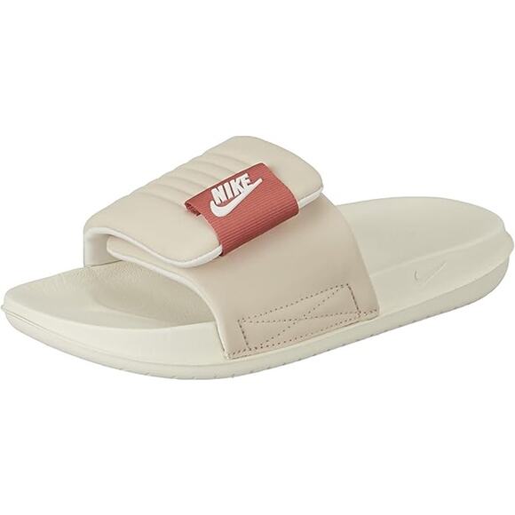 NEW Nike Offcourt Adjust Slides Women’s Size 7 Sanddrift Red DV1033-100 - Picture 1 of 6
